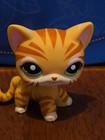 Littlest Pet Shop Lps Shorthair Cat Tiger  1451 Rare Authentic Hasbro