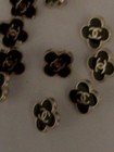 Smal13 Mm Lot Of Ten  Designer Cc Vintage Button Gold Tone Chanel 10 Buttons