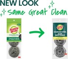 Scotch-brite3-pack Stainless Steel Scrubbers heavy Duty Scouring Pads For Dishes