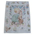 Vintage Cotton Baby Blanket Nursery Bunny Child Toys Bessie Pease Gutmann 34x44