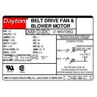 Dayton 6k570 Split-phase Belt Drive Motor  1 3 Hp  48 Frame  115v Ac Voltage 