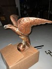 Vintage American Copper Spread Winged Eagle Weathervane With Base 