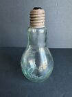 Vintage Clear Glass Light Bulb Shape Bottle Shaker Bud Vase 1960 s Retro Decor 8
