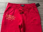 Ed Hardy Womens Dragon Flare Sweatpants  Cotton poly  Red  Nwt