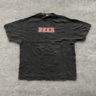 Beerlocker T-shirt Mens Size 2xl Black Red Beer Graphic Cotton Short Sleeve Tee