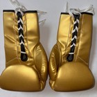 New Gold Title Boxing Autograph Signing Gloves With Lacing Muhammad Ali