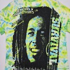 Vintage 80s Bob Marley Tie Dye Reggae Rasta Tour Concert T-shirt The Wailers