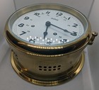 Vintage Stockburger Ship Bell Wall Clock Nautical Maritime Ships Bell Brass Nice