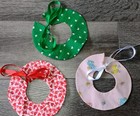 Lot Of 3 Holiday Teddy Bear Collars Halloween Xmas July 4th Easter Valentines