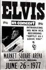 Vintage Continental Postcard Elvis Presley Concert Card Indianapolis In Reprint