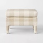 Bellfield Fully Upholstered Ottoman Checkered - Threshold Designed With Studio