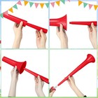 2 Pcs Stadium Horn 21 Inch Vuvuzela Plastic Collapsible Cheering Trumpets For   