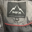 Hfx Women s Gray Quilted Puffer L Jacket Faux Fur Hood Winter Coat Parka