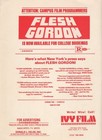 Rare 2 Sided Original Flesh Gordon Studio Issued Mini Poster   Handbill  9 x12 