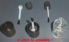 10 New Empty Clear Glass Nail Polish Gloss Bottles Brush 15ml  5oz Easy To Fill