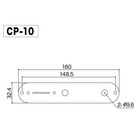New Gotoh Cp10 Relic Factory Aged Chrome Control Plate  Fender Telecaster Tele