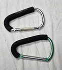  The Original  the Mommy Hook  Stroller Assistant Hook  1 Crome And 1 Green 