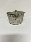 Vintage French Tinned Steel Charlotte Mold Souffle Pan Lid Heart Handles France