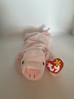 Rare  Ty Beanie Baby Squealer Retired Pig - 1993 Original Of 1st  Gen  - Errors