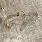 Antique Vintage Spectacles Bifocals Wire Frame Glasses With Case