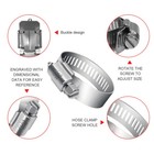 Clips 304 Stainless Steel High Torque Hose Clamp Marine Grade Power Hose Clamp
