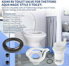 42049 Rv Toilet Flush Water Valve Replacement Kit for Thetford Aqua Magic Ii    