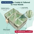 Diaper Caddy Organizer For Changing Table  Storage Basket For Wipes  Gift For Ba
