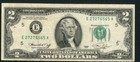 error Note- Misaligned   2 1976 Federal Reserve Note  rare Serial  Repeater 