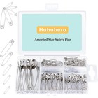 160 Pack Assorted Safety Pins Heavy Duty Rust Resistant Sewing Craft Supplies Us