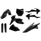 Acerbis Full Plastic Kit Black For Ktm 125 Sx 2016-2018