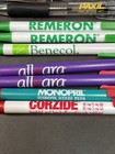 11 Vtg Pharma Drug Rep Writing Pen Allegra Gardasil Paxil Remeron Monopril