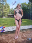 Natalie Decker Autographed Young Gun Bikini Young Nascar 8x10 Photo Beckett Bas