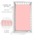 Frankie Fitted Crib Sheet 100  Organic Cotton For Baby   Toddler Mattress  Br   