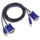 Usb 2 0 4 Port Monitor Vga Svga Kvm Switch Box   4 Cables For Pc Keyboard Mouse