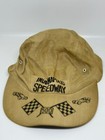 Vtg 80s Indianapolis Speedway 500 Racing Hat Burlap-style Retro Cap One-size