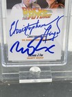 Michael J Fox   Christopher Lloyd Dual Signed Card Cgc-jsa Slabbed Authentic