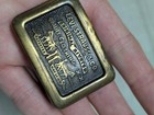 Vintage 1970s Belt Buckle Levis Blue Jeans Western Cowboy Denim Brass