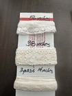 Vintage Lot Of Lace   Trim Lot -over 80 Yards Multiple Color  Length   Widths