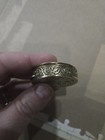 Antique 800 Coin Silver Italian Trinket Snuff Compact Pill Box Enamel Lovescene 