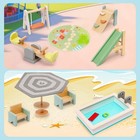 Hapgfs Wooden Doll House Furniture And Accessories Outdoor Play Set For Kids- In