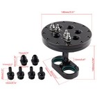 Black Single dual Fuel Pump Hanger Assembly For 39mm-40mm Walbro Pumps Aluminum