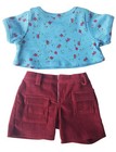 Blue Top Ruby Pants Outfit Teddy Bear Clothes Fits Most 14  - 18  Build-a-bear A