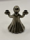 Christmas Pewter Candle Holder Made In Italy Choir Boy girl Gown Robe Figurine