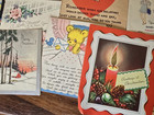 Vintage Lot Of 70 1940s Greeting Cards Get Well Christmas   Scrap Some Cut Used