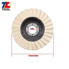 5 Pcs Felt Flap Disc Buffing Wheel 4-1 2 x7 8  Polishing Wheel For Angle Grinder