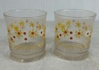 2 Vintage Libbey Mcdonald s Yellow White Daisy Flower Drinking Glass Libby