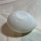 Antique Hand Blown White Milk Glass Darning Egg Sewing Mending Tool