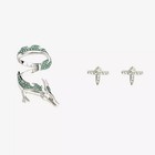 Studio Ghibli Spirited Away Haku Dragon Stud   Cuff Earring Set Licensed Nwt