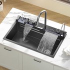Drop In Stainless Steel Multifunctional Smart Kitchen Sink With Digital Display