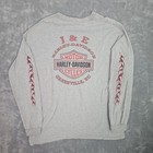 Vintage 90s Y2k Harley Davidson Tribal Flames Long Sleeve Shirt Size Xl 